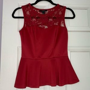 Forever 21 Peplum Top